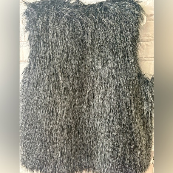 Faux Fur Gray Vest - Picture 3 of 4